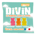 Sachet d'oursons gélifiés vegan & sans sucre 50g personnalisés fabriqué en France 🇫🇷