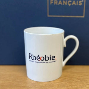 Mug cylindrique 30 cl en porcelaine personnalisable fabrication France 🇫🇷