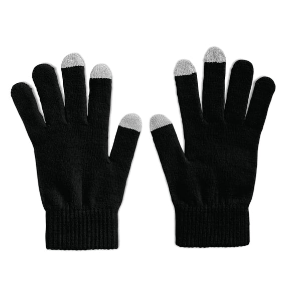 Gants Tactiles Pour Smartphone Tacto Personnalisable Black Accessoires Téléphone