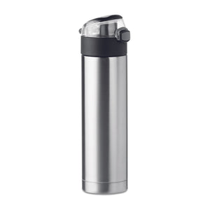 Gourde 400Ml Verrou Sécurité Nuuk Lux Personnalisable Silver Vaisselle