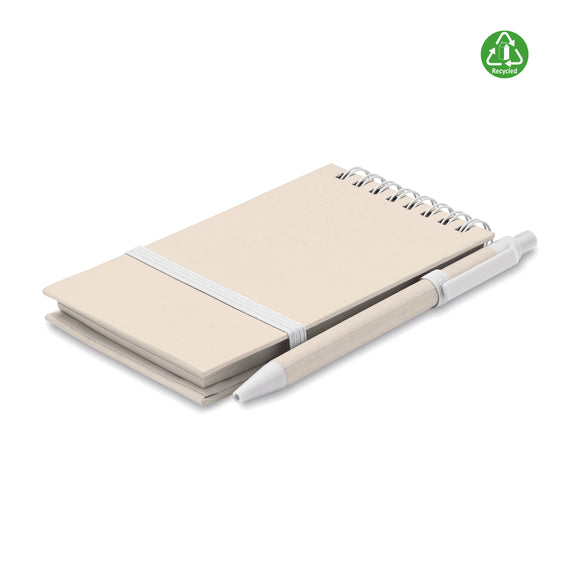 Carnet en carton de lait recycl MITO SET personnalisable-3