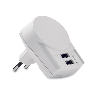 Chargeur Euro USB Skross (2xA) EURO USB CHARGER 2XA personnalisable-0