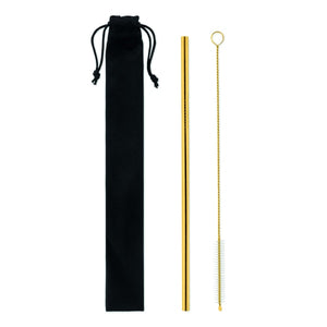 Paille Et Brossettes En Acier Cold Straw Colour Personnalisable Gold Vaisselle