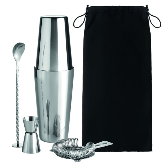 Set Pour Cocktail En Inox Boston Personnalisable Silver Accessoires